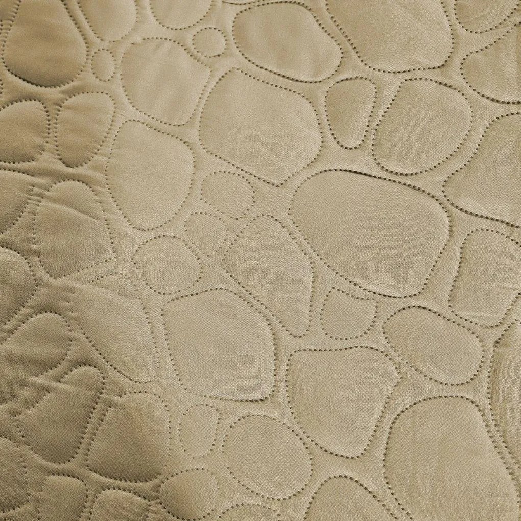 Béžový prehoz na posteľ STONE Rozmer: 200 x 220 cm