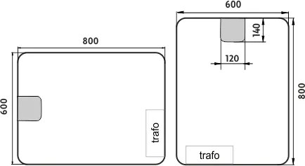 Nimco LED zrkadlo 600x800 - ZP 20002
