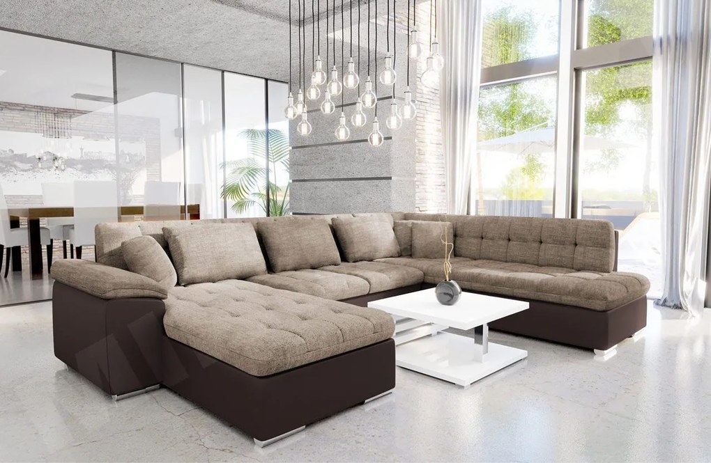 Rohová sedacia súprava Tony Bis, Dostupné poťahy: Uttario Velvet 2955 + Uttario Velvet 2955 + Uttario Velvet 2979, Strana: Pravá - U