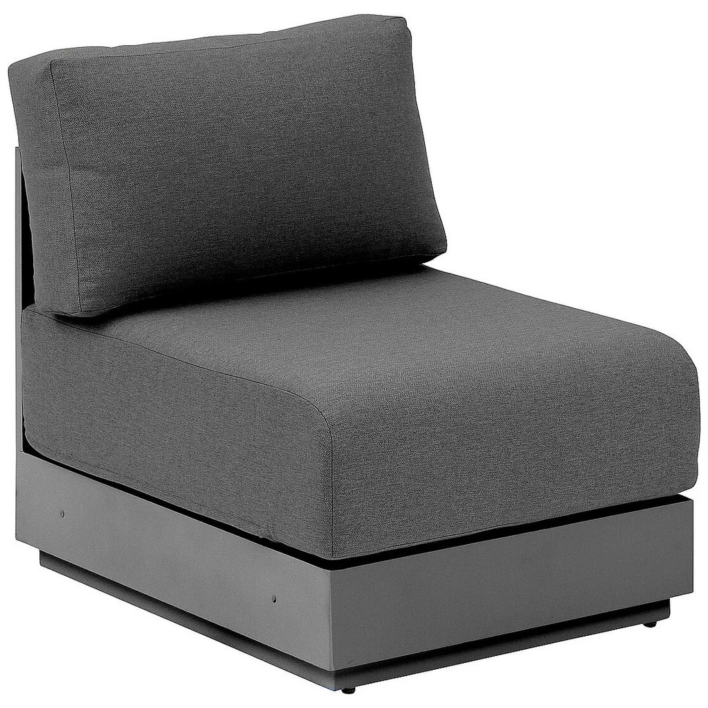 Hliníkové kreslo stredové MADRID (antracit)