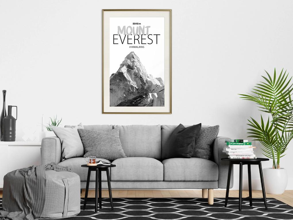 Artgeist Plagát - Mount Everest [Poster] Veľkosť: 30x45, Verzia: Zlatý rám