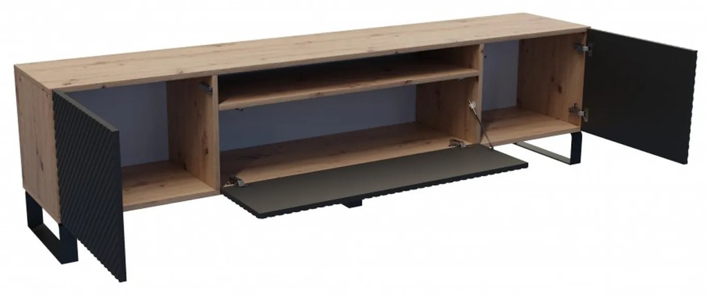 Televízny stolík RTV Neo 180 cm Dub artisan/biela