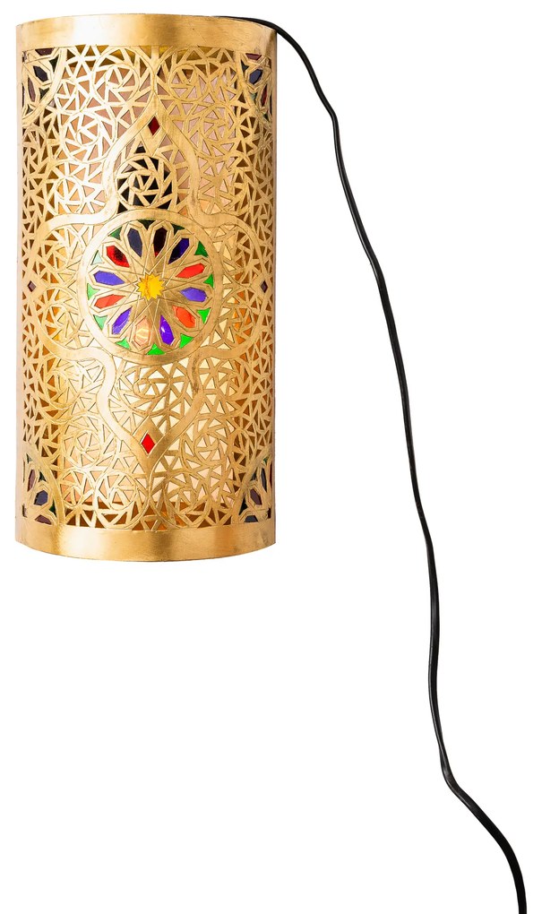 Mosadzná nástenná lampa Dafira