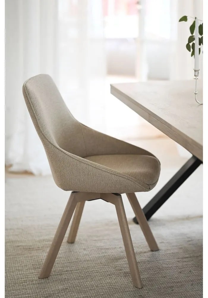 Béžové jedálenské stoličky v súprave 2 ks Alison – Rowico