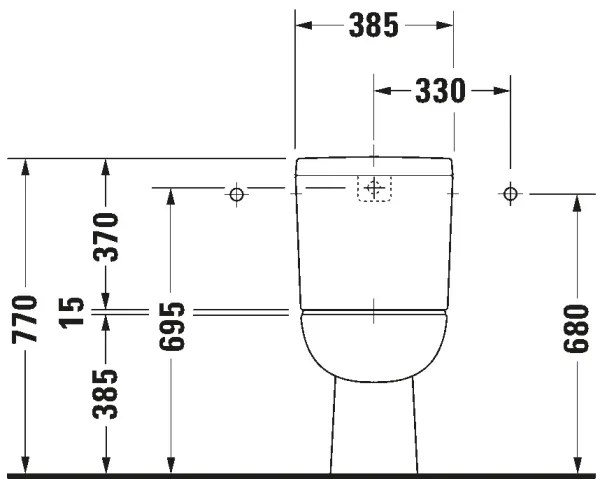Duravit 21110100002 - kombinované WC D-CODE keramika/lesklá biela