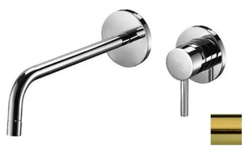 Paffoni - umývadlová batéria LIGHT na podomietkovú inštaláciu, kartáčované zlato