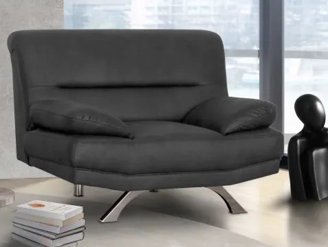 Kreslo Bruno, čierna látka%