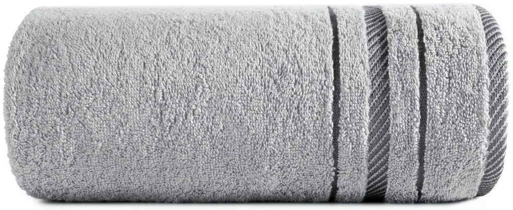 BAVLNENÝ UTERÁK KORAL SADA 3KS 70X140 CM STRIEBORNÁ