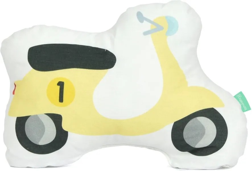 Vankúšik z čistej bavlny Happynois Scooter, 40 × 30 cm
