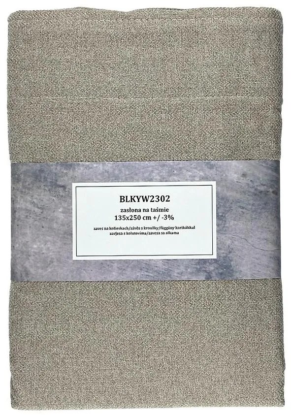 Záves na páske BLKYW2304/1 135x250