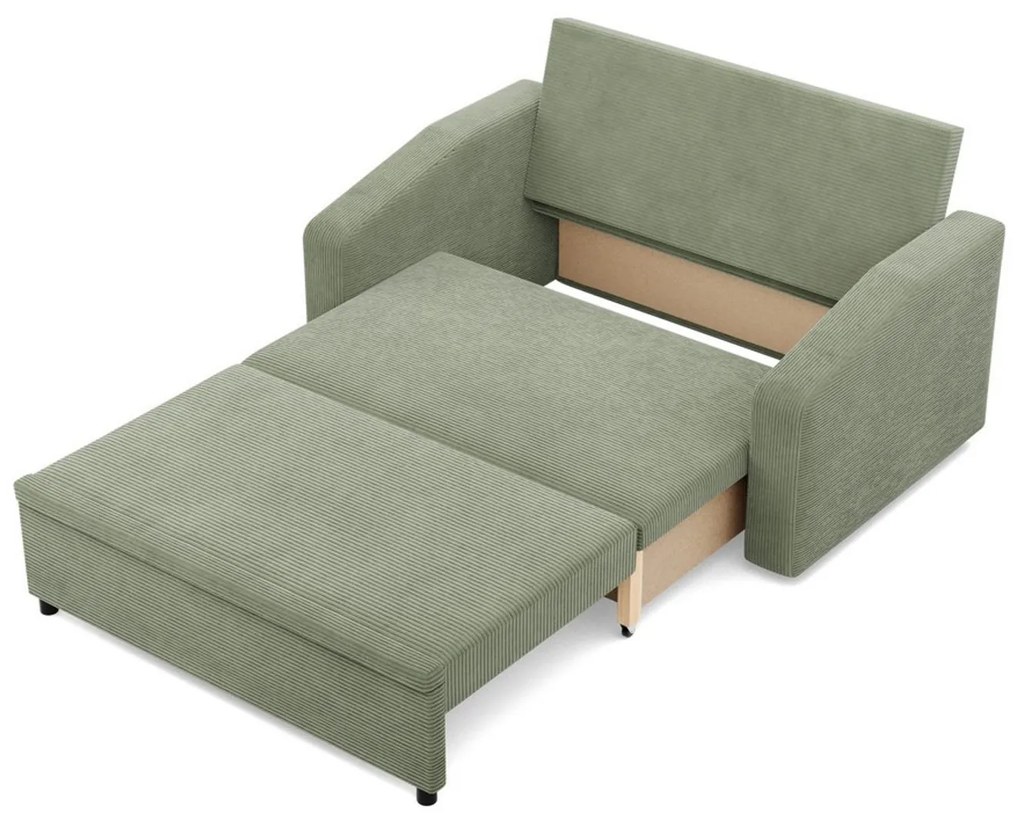 Rozkladacia pohovka NEO - skosený bok - Poso Zelená I