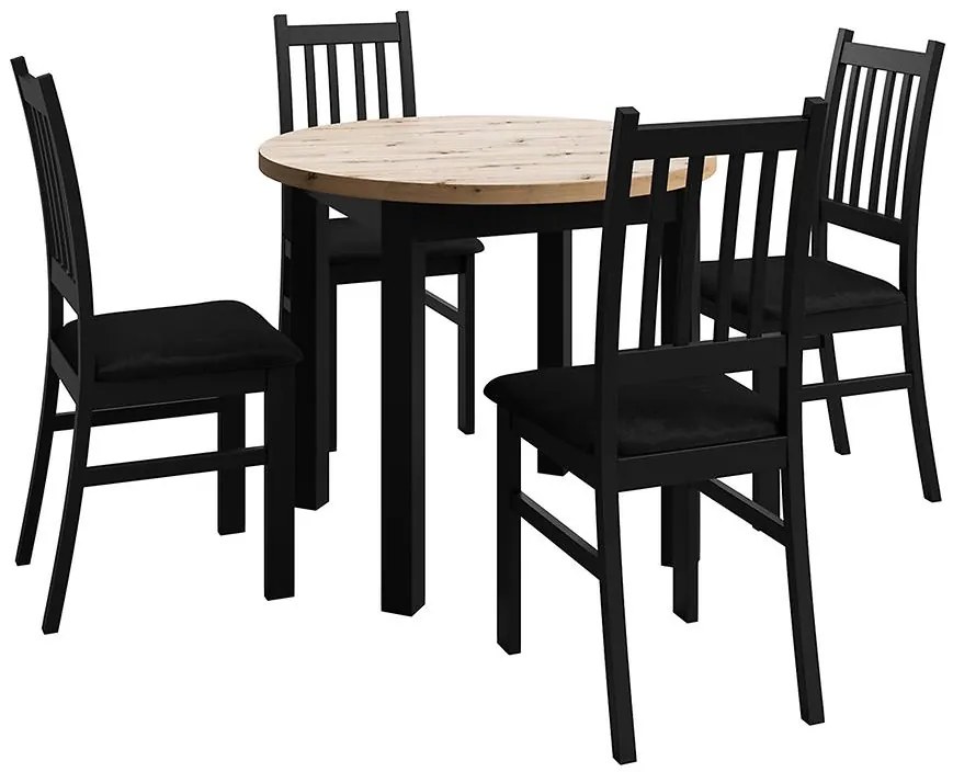 Jedálenská zostava Perbet artisan/čierna