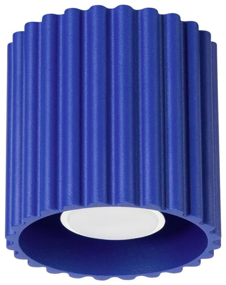 Sollux  SL.1809 - Bodové svietidlo AURA 1xGU10/10W/230V 10 cm modré