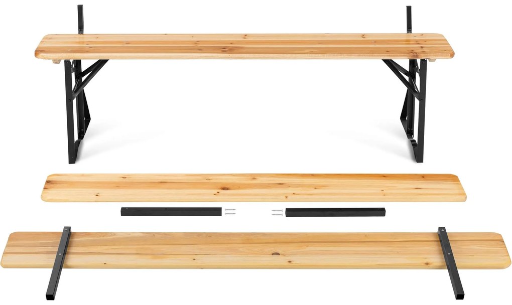 Súprava záhradného nábytku PORTER z masívu hnedá