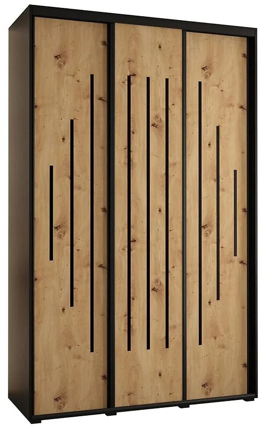 Skriňa 45 Canaris 12 180 čierna/artisan/čierna