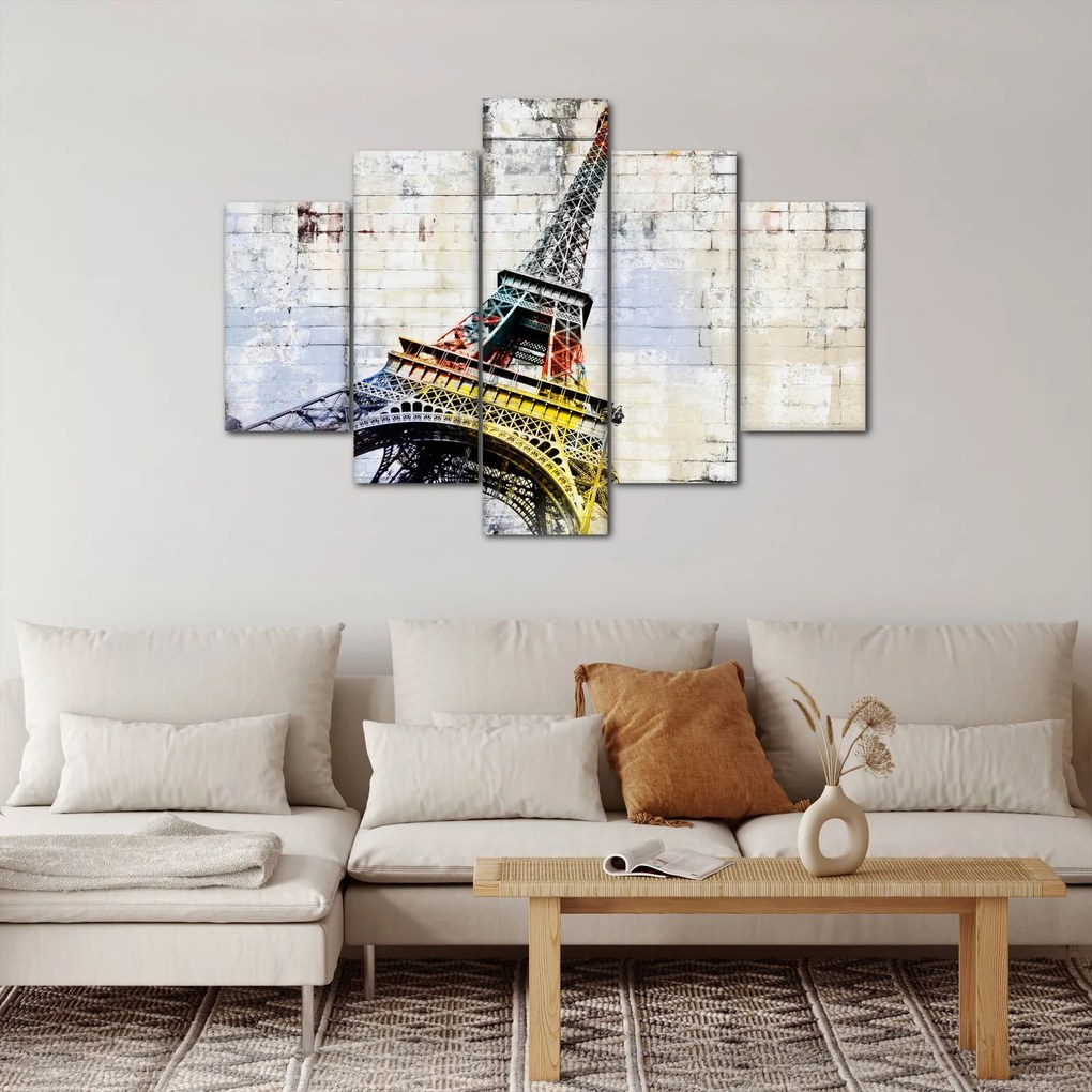 Obraz - Digitálne umenie Eiffelovej veže (150x105 cm)