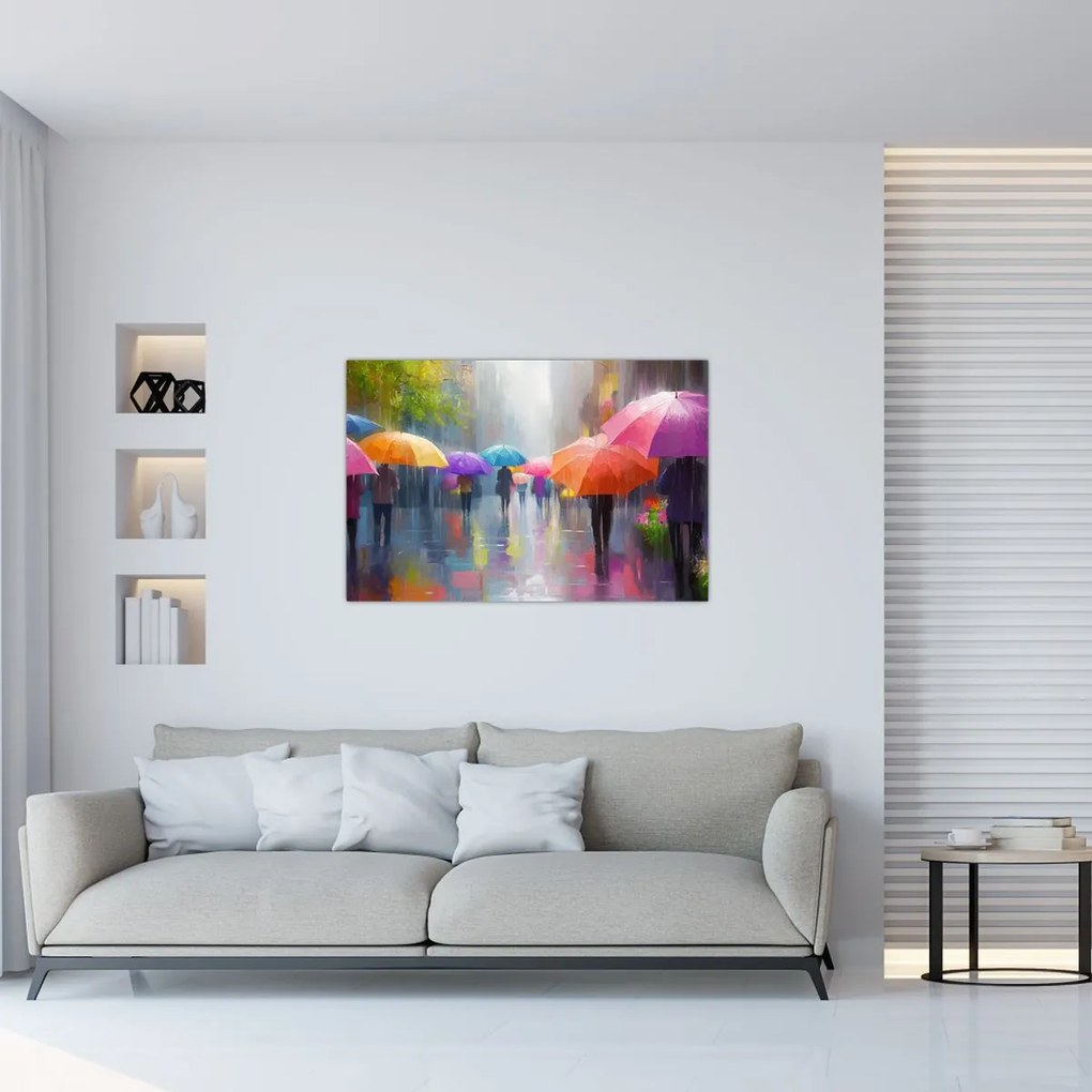 Obraz - Daždivý deň (90x60 cm)