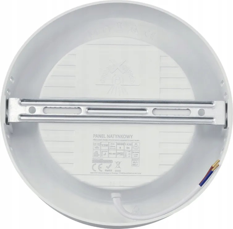 LED stropné svietidlo na povrchovú montáž 12W 1320lm 4000K neutrálna biela kruh