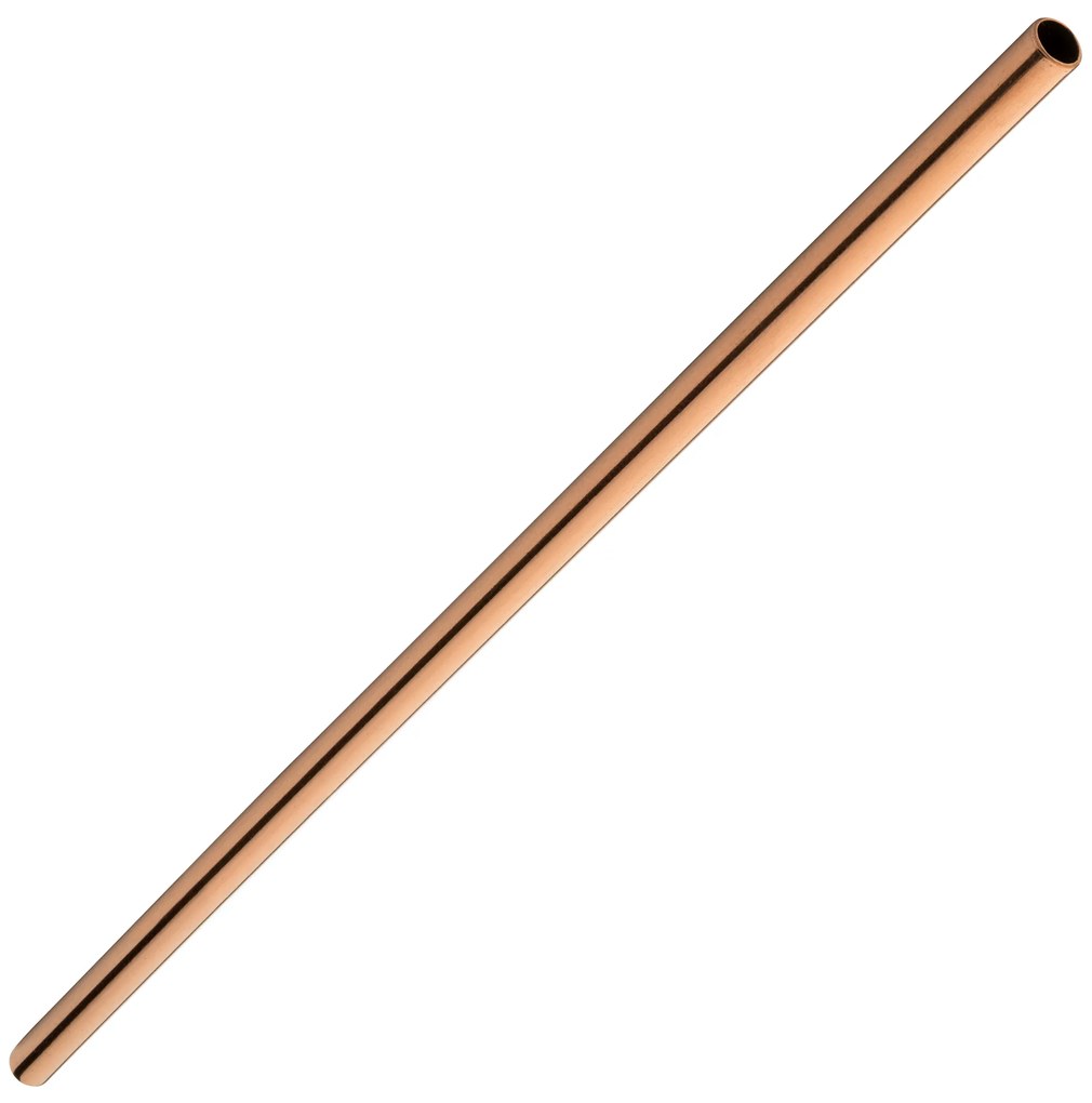 Bar@drinkstuff Nerezové medené slamky 21,5cm