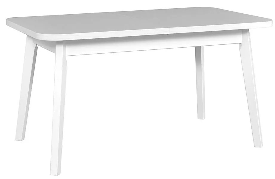 Stôl Harry 80 x 140/180 VI, Morenie: biela - L, Farby nožičiek: čierna