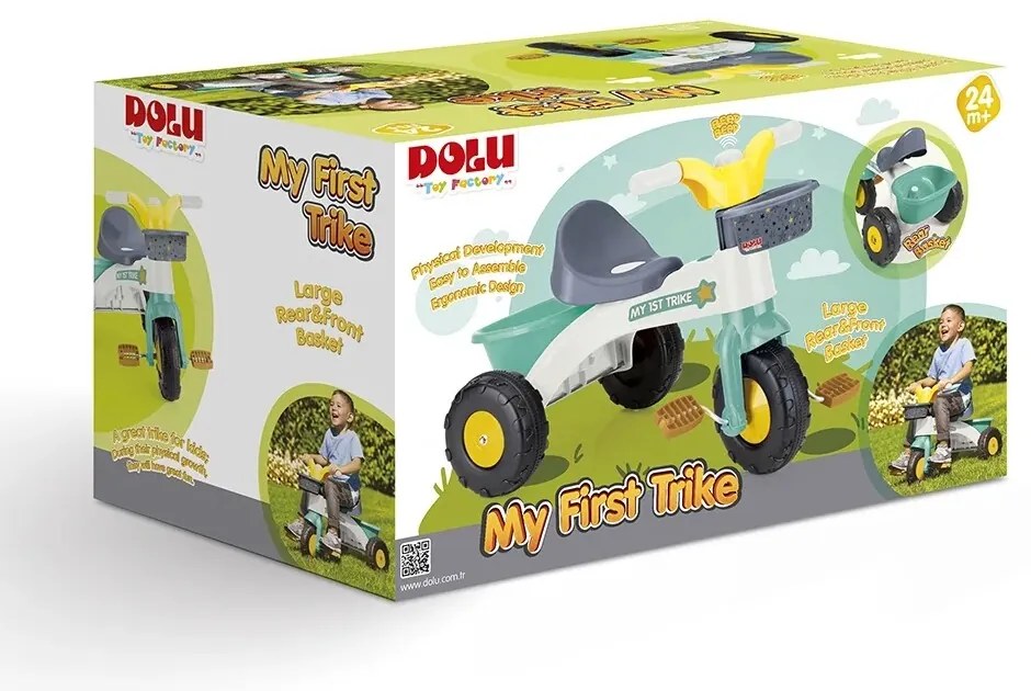 Dolu Moja prvá trojkolka s držadlom