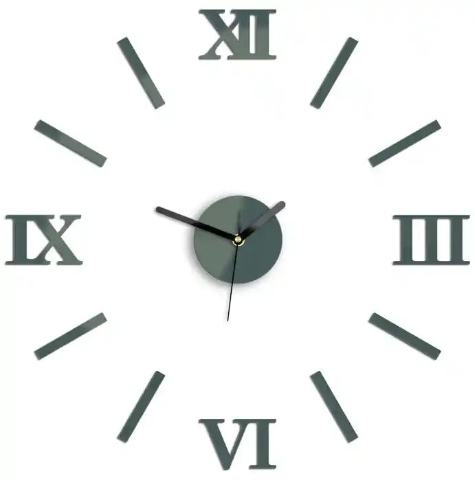 Moderné nástenné hodiny NUMBER gray | BIANO