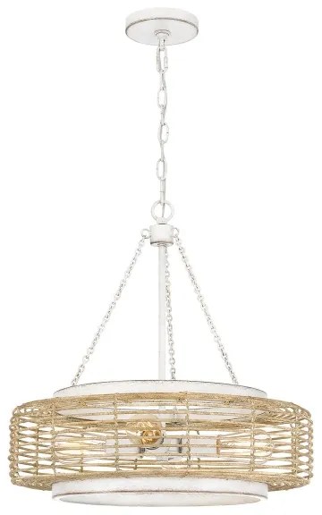 Quoizel QZ-WAYLON-4P-AWH - Závesný luster WAYLON na reťazi 4xE27/60W/230V, priemer 50,4 cm