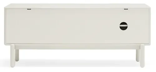 Krémovobiely TV stolík 140x56x40 cm Corvo – Teulat