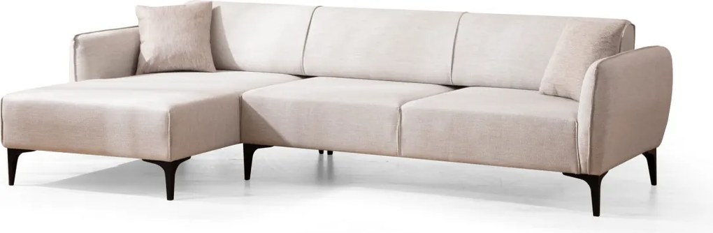 Rohová sedací souprava Belissimo 270 cm bílá levá