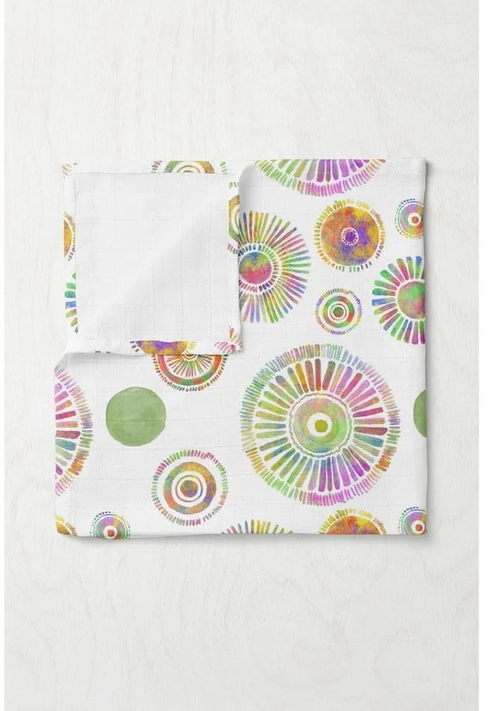 Biela mušelínová detská deka 75x100 cm Maya – Mijolnir