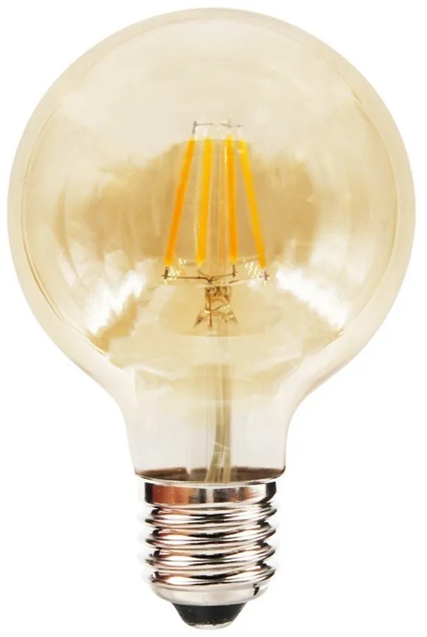 Dekoračná LED žiarovka E27 teplá 2700k 4w 400 lm jantárová