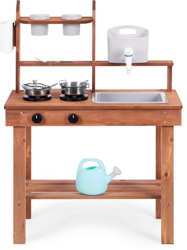 Vonkajšia kuchynka pre deti vyrobená z jedľového dreva, ECOTOYS