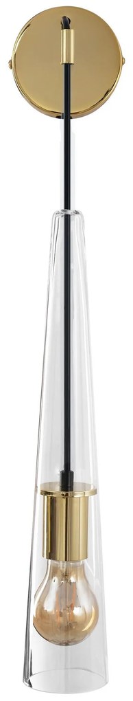 Toolight - Nástenné svietidlo E27 60W APP896-1W, zlatá, OSW-06890