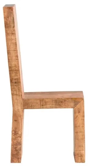 furniture-nabytek.cz - Masívna jedálenská stolička z mangového dreva, lakovaná, hnedá