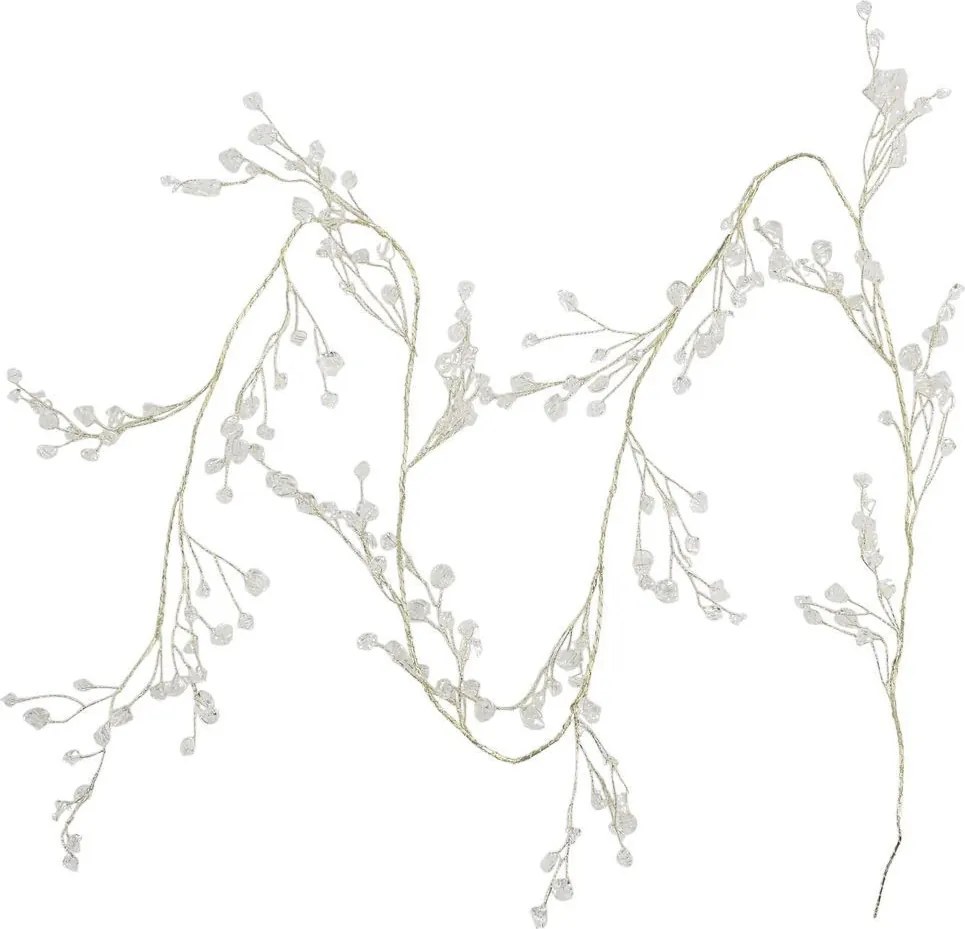 Vianočná elegantná girlanda s kryštálmi Glaze Forest - 150 cm