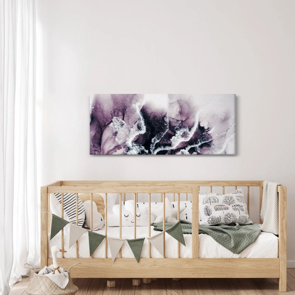 Obraz - Fialový mramor N⁰2 (120x50 cm)