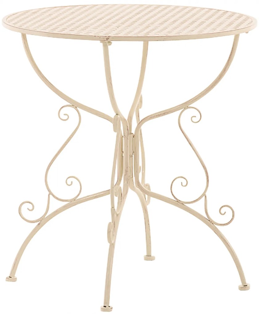 Kovový stôl GS13436802 - Krémová antik