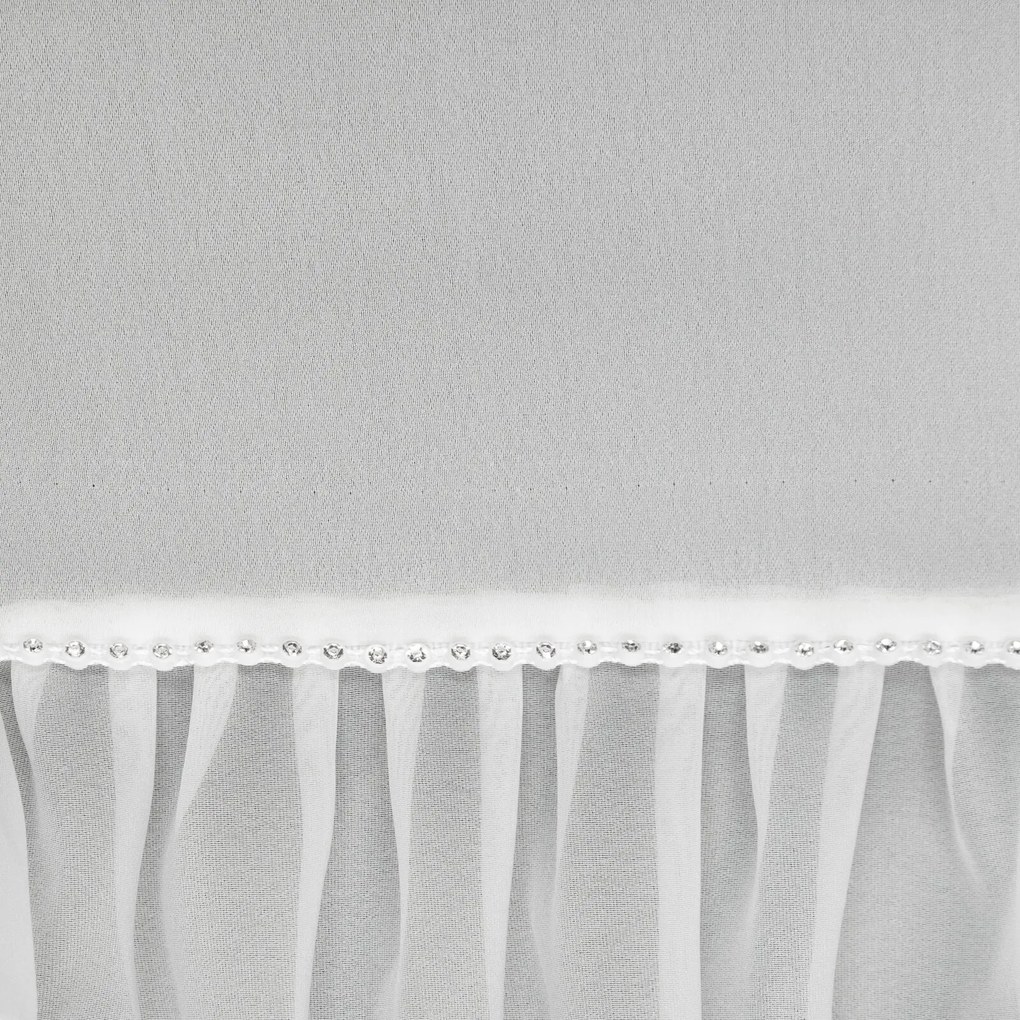 ZÁCLONA NA PÁSKE KATHY 140X270 CM BIELA
