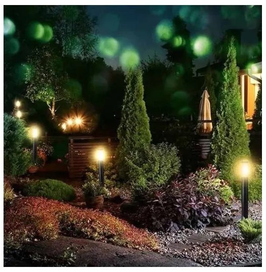 Vonkajšia lampa 1xE27/60W/230V IP44 80cm čierna