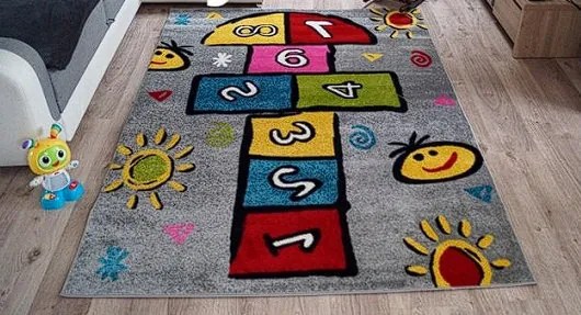 Detský koberec Kids preskakovačka – viacfarebný, 100% PP Rozmer: 80x150 cm