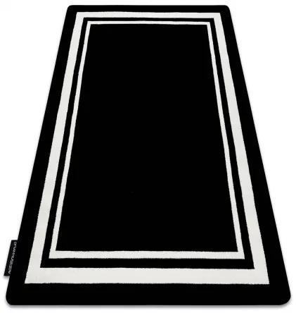 Koberec HAMPTON Border rám, čierna Veľkosť: 200x290 cm