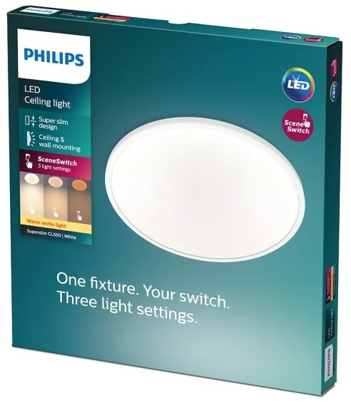 Philips - stmievateľné LED stropné svietidlo CLEAR LED/15W/230V 2700K