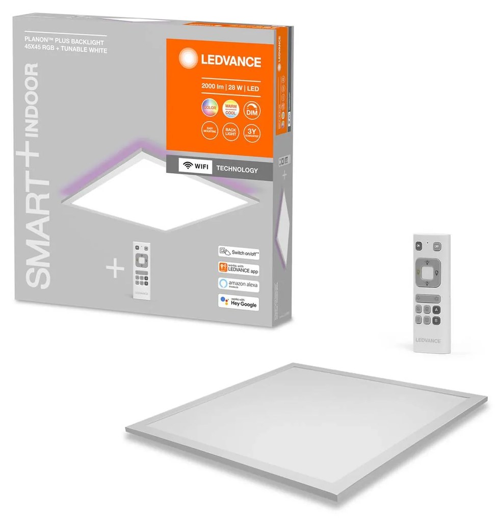 LEDVANCE SMART+ WiFi Planon Plus 45 x 45 cm biela