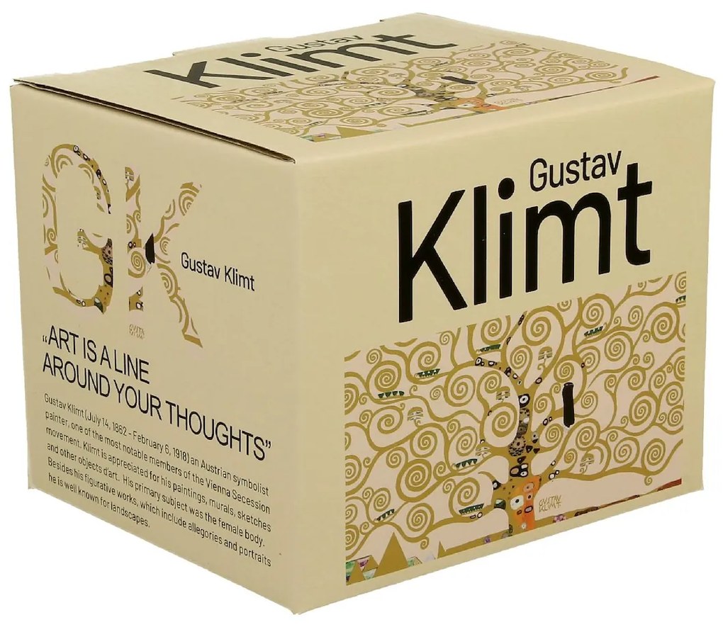 Duo Porcelánový hrnček Klimt Ecru Tree Of Life 430 ml