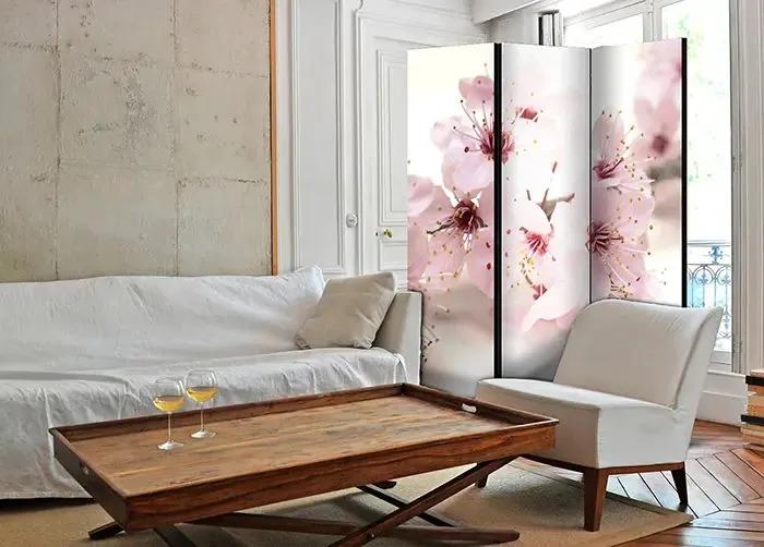 Paraván - Cherry Blossom [Room Dividers] Veľkosť: 135x172, Verzia: Akustický