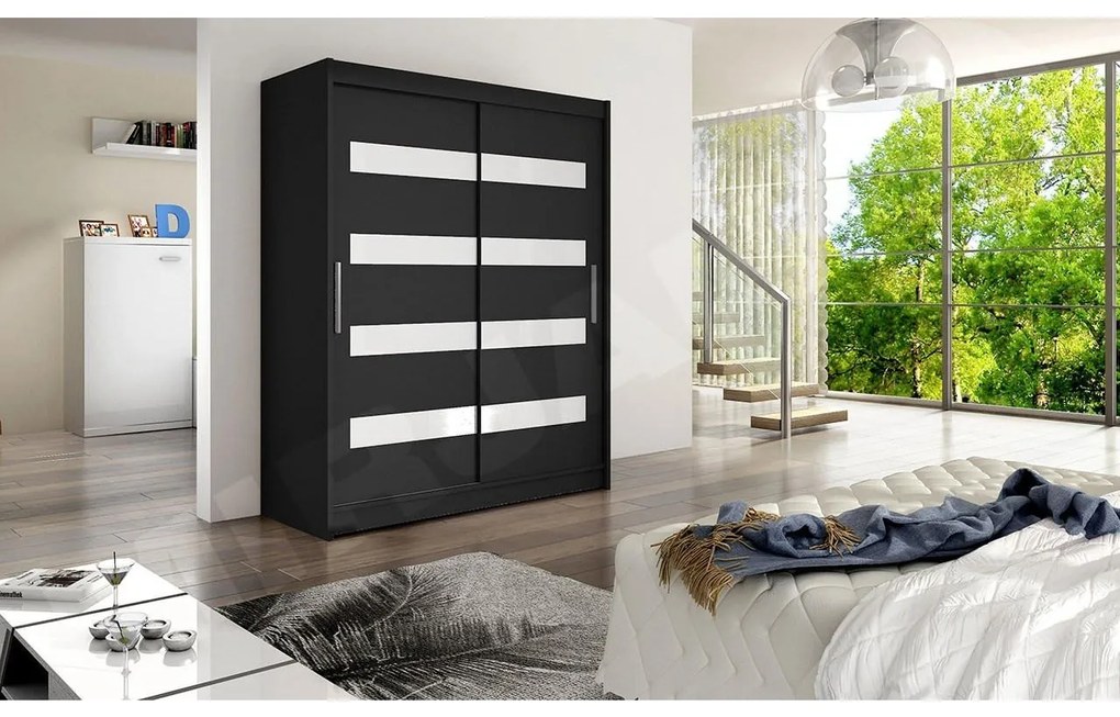 Skriňa Presto IV, Farby: kašmír, Osvetlenie: osvetlenie LED RGB - farebné