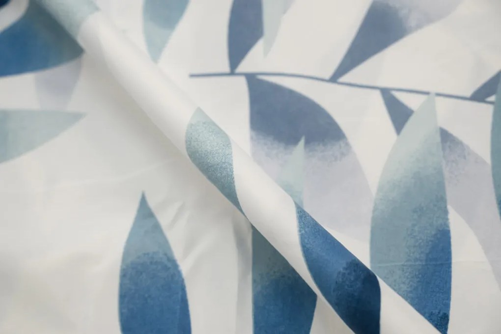 Obliečky z mikrovlákna KOVENDI modro-biele Rozmer obliečky: 2 ks 70 x 90 cm | 200 x 220 cm