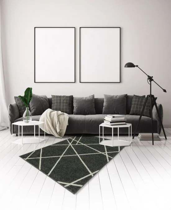 Kusový koberec Portland 2605/RT4Z, 80x140, šedá, chodba / predsieň, Oriental Weavers