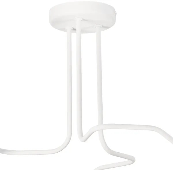 Prisadený luster MATYLDA 3xE27/60W/230V biela