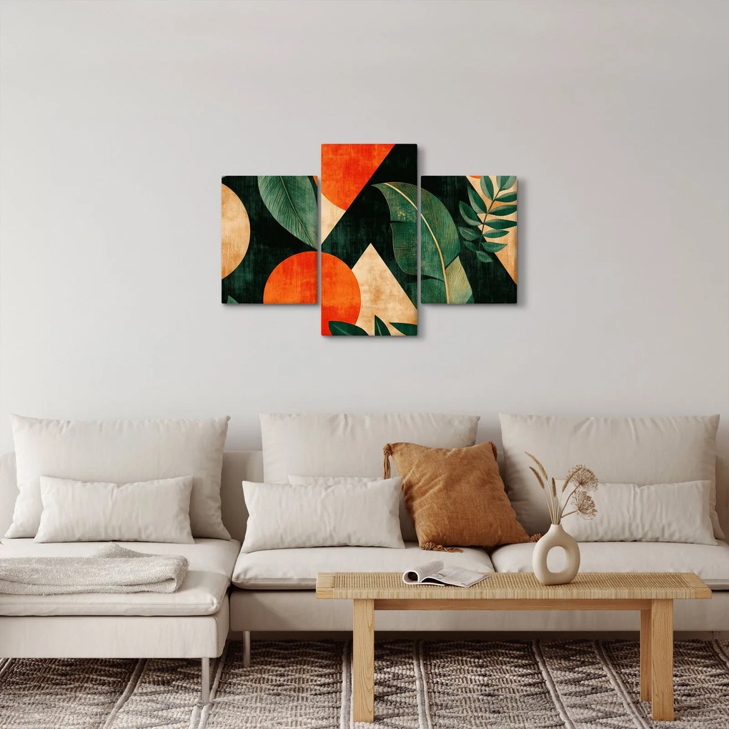 Obraz - Geometrické prírodné motívy II. (90x60 cm)